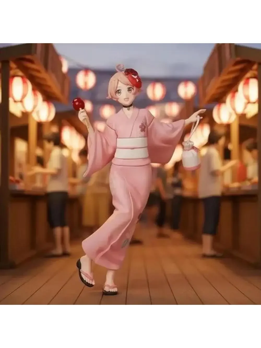 SEGA Witch Watch Nico Wakatsuki Figure Pink New Luminasta Kimono Festival US Sel